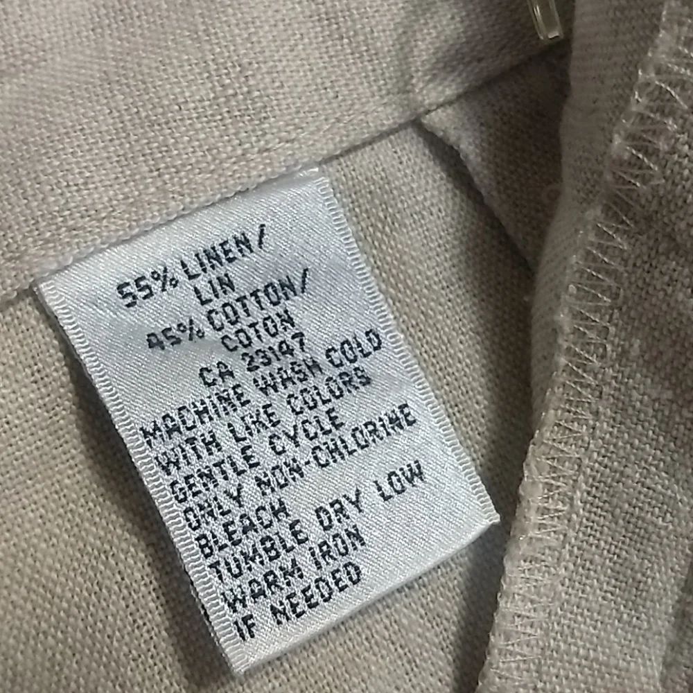 Talbot's Linen Cotton Blend Shorts Size 16